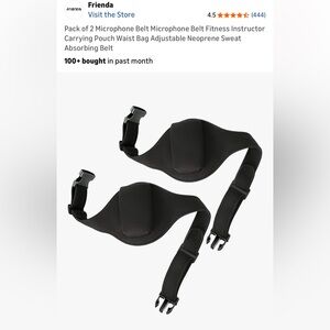 Black Microphone Belt Pack